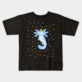 Mardi Gras Axolotl Kids T-Shirt